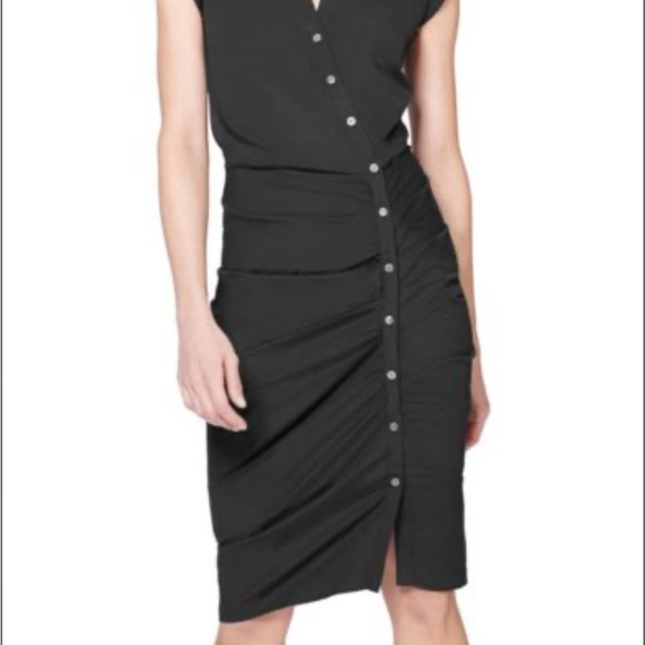 Veronica Beard long ruched black dress - Picture 6 of 6